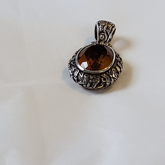 BJC Samuel Benham 925 18k Citrine Pendant - Picture 4 of 8